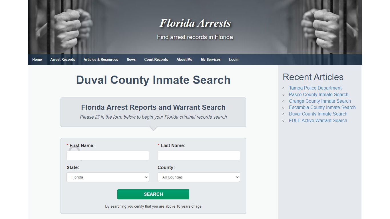 Duval County Inmate Search - Florida Arrests